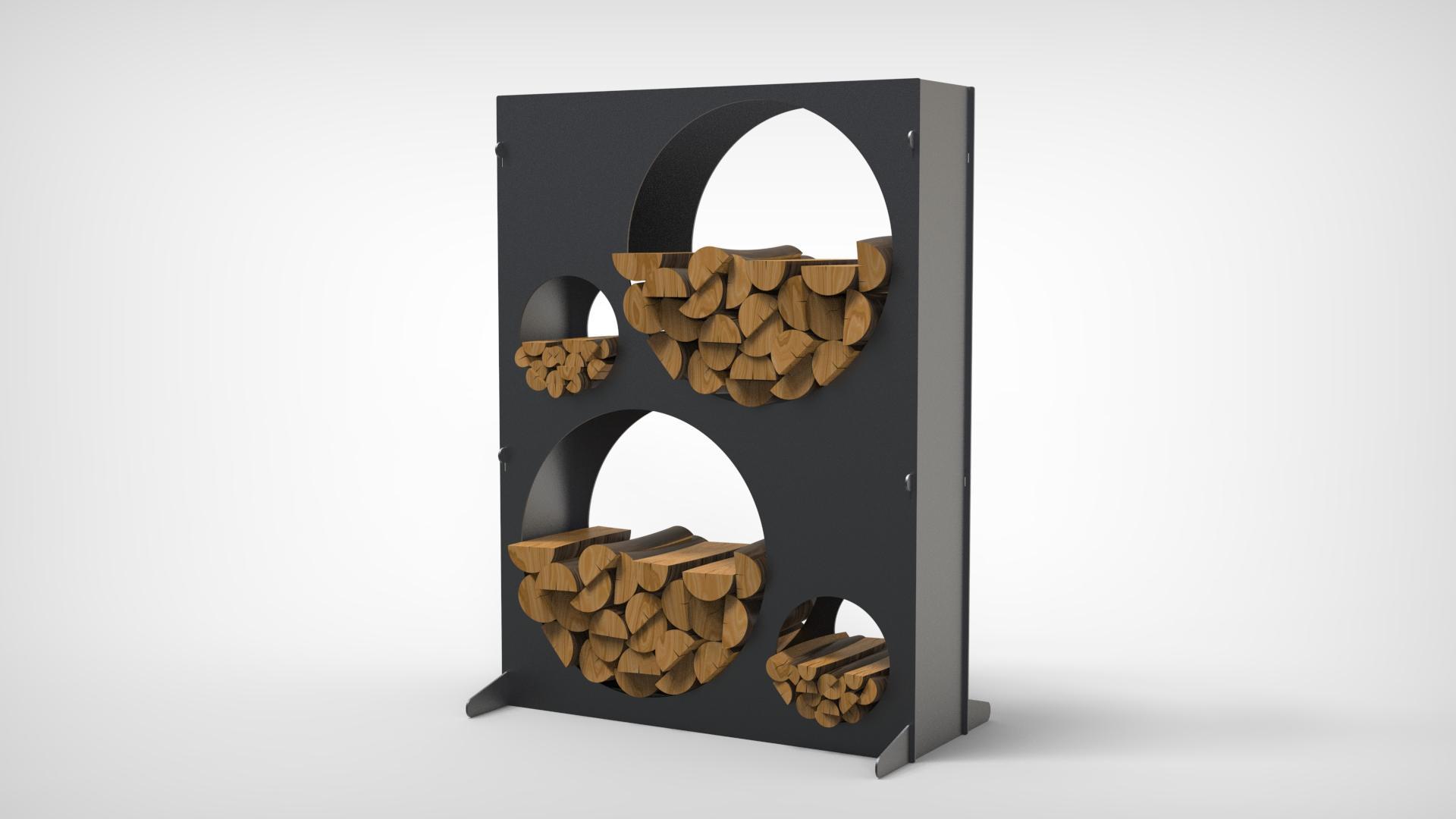 Stalak za drva Krugovi - 120 cm - 3 mm