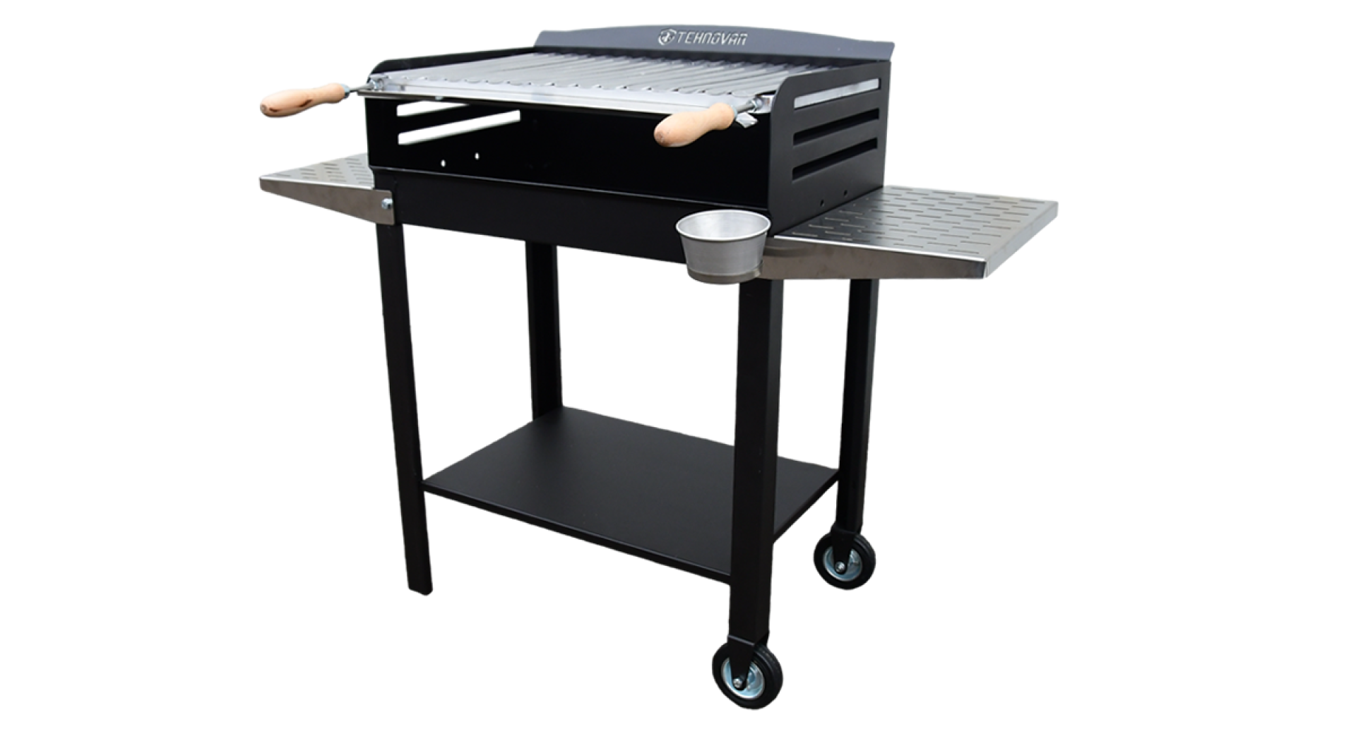 Bočne police za ložište 50 cm - INOX