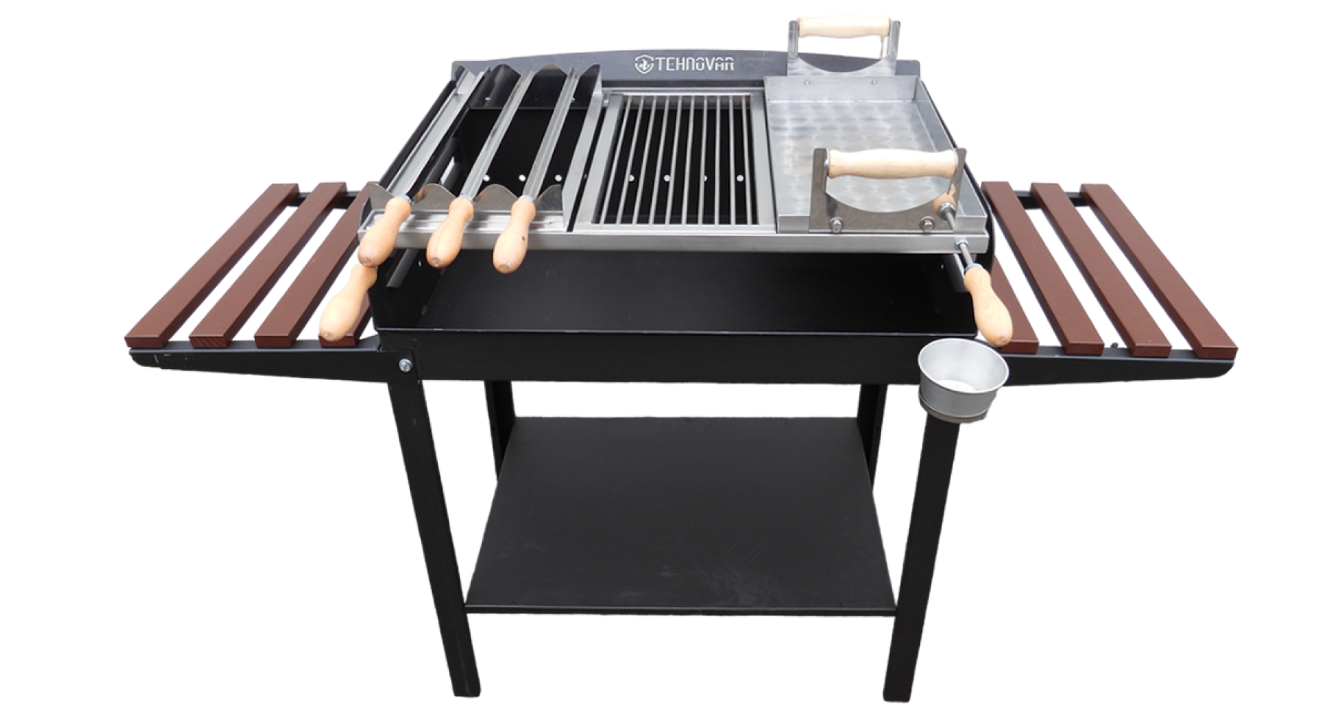 Bočne police za ložište 40 cm - drvene