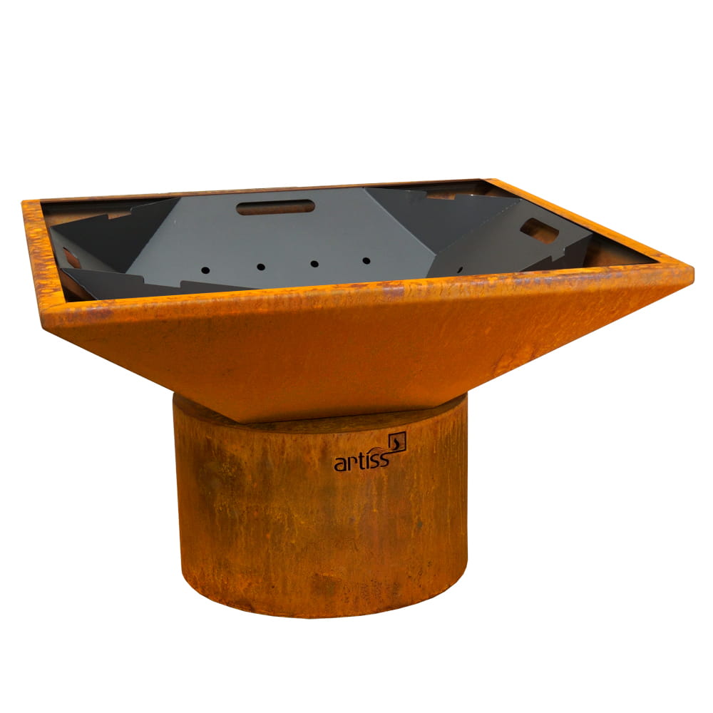 Artiss vrtni roštilj sa ložištem P1 BASIC corten