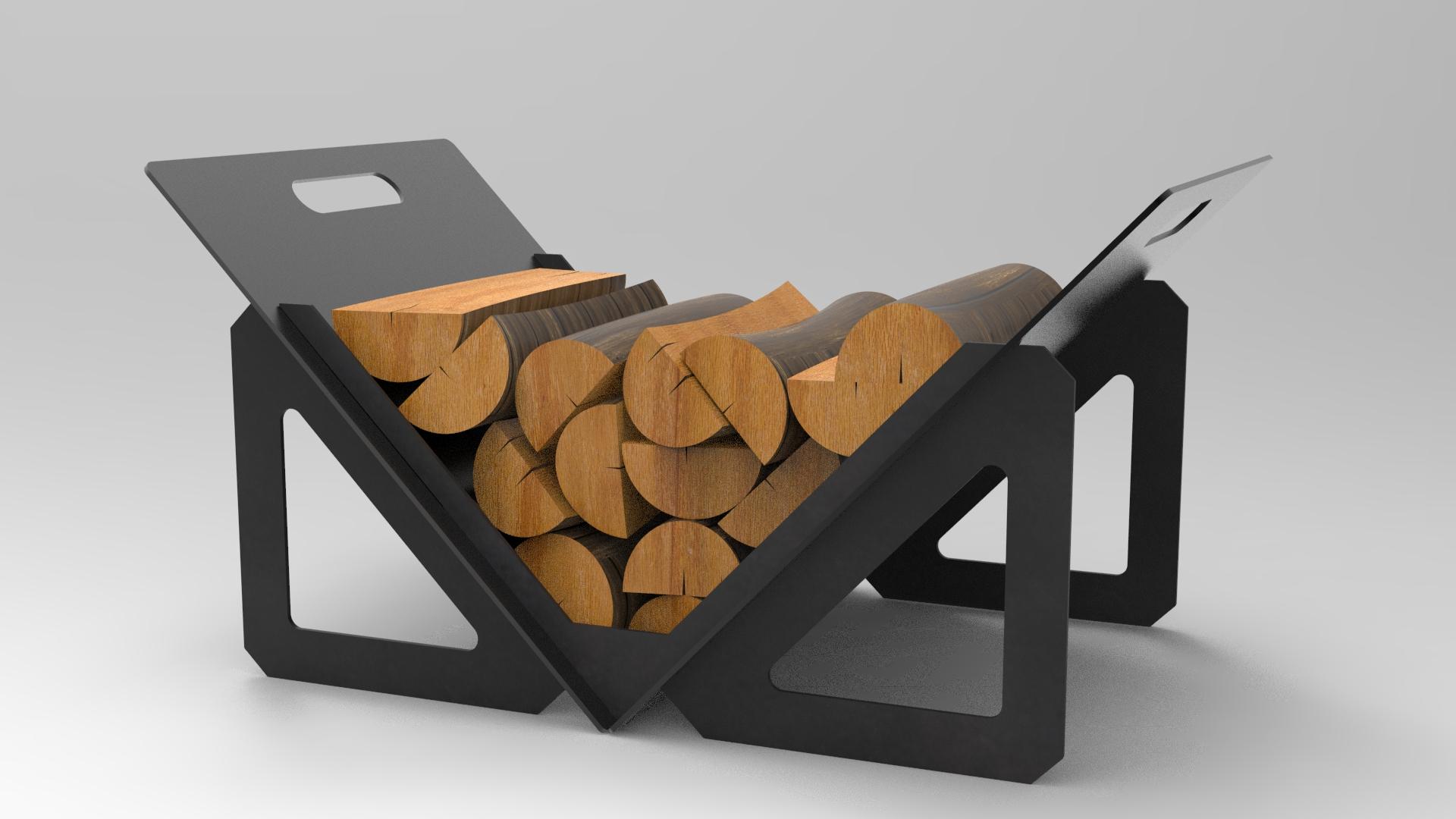 Stalak za drva Prizma - 38 cm - 3 mm