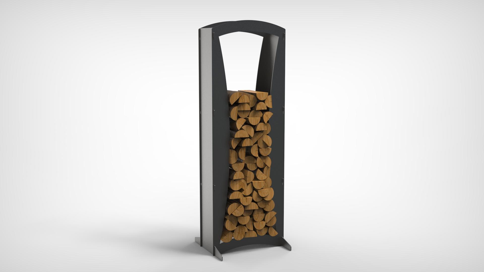 Stalak za drva Suvremen- 160 cm - 4 mm