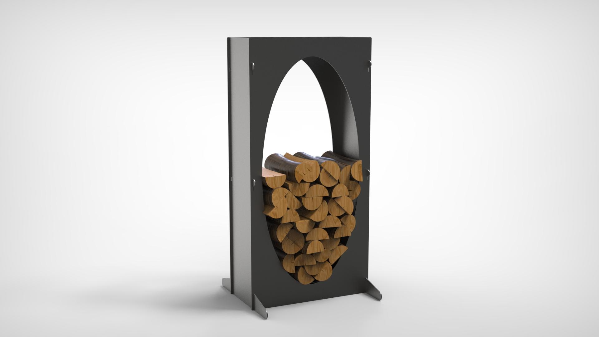 Stalak za drva Ovalni- 110 cm - 3 mm