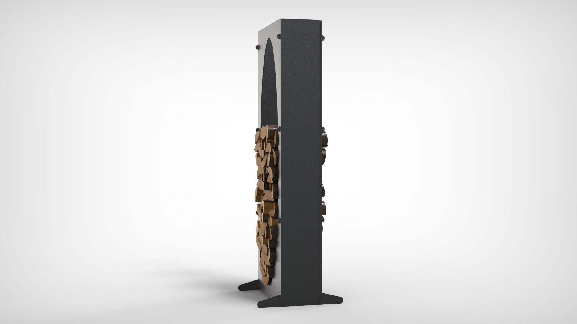 Stalak za drva Ovalni- 160 cm - 4 mm