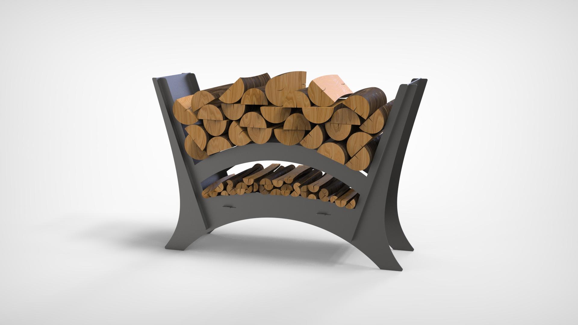 Stalak za drva Minimalizam Kat- 60 cm - 4 mm