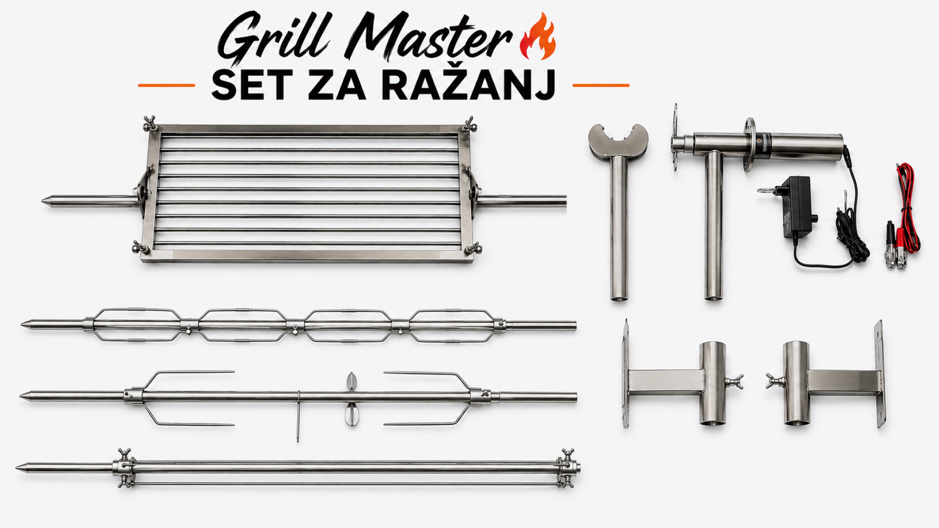 Grill Master - SET ZA RAŽANJ - 5 elemenata
