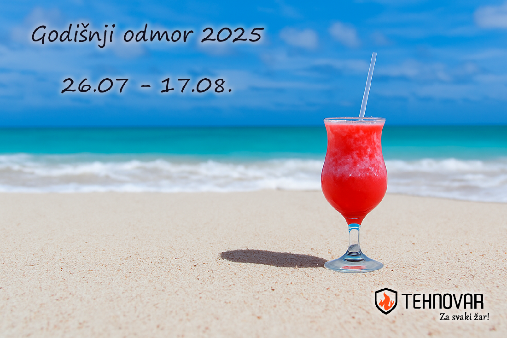 🎉 GODIŠNJI ODMOR – OBAVIJEST ZA KUPCE 🌴